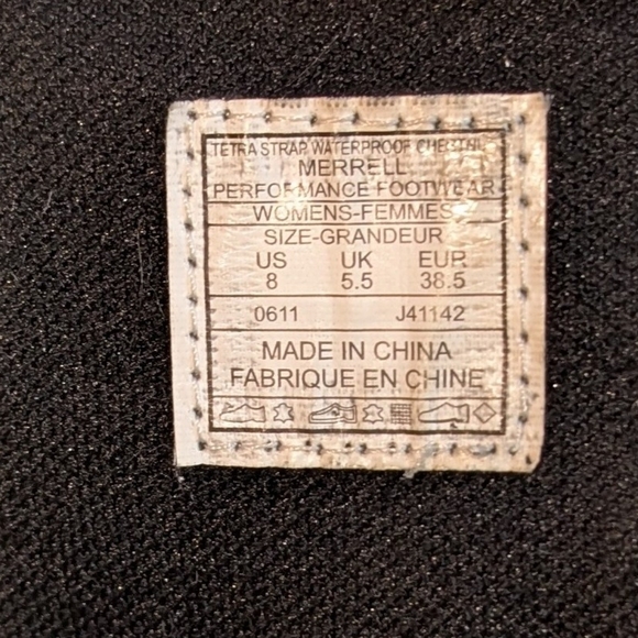 Chestnut Leather " Tetra" Waterproof Boots by Merrell Women's Sz 8 - Picture 9 of 9